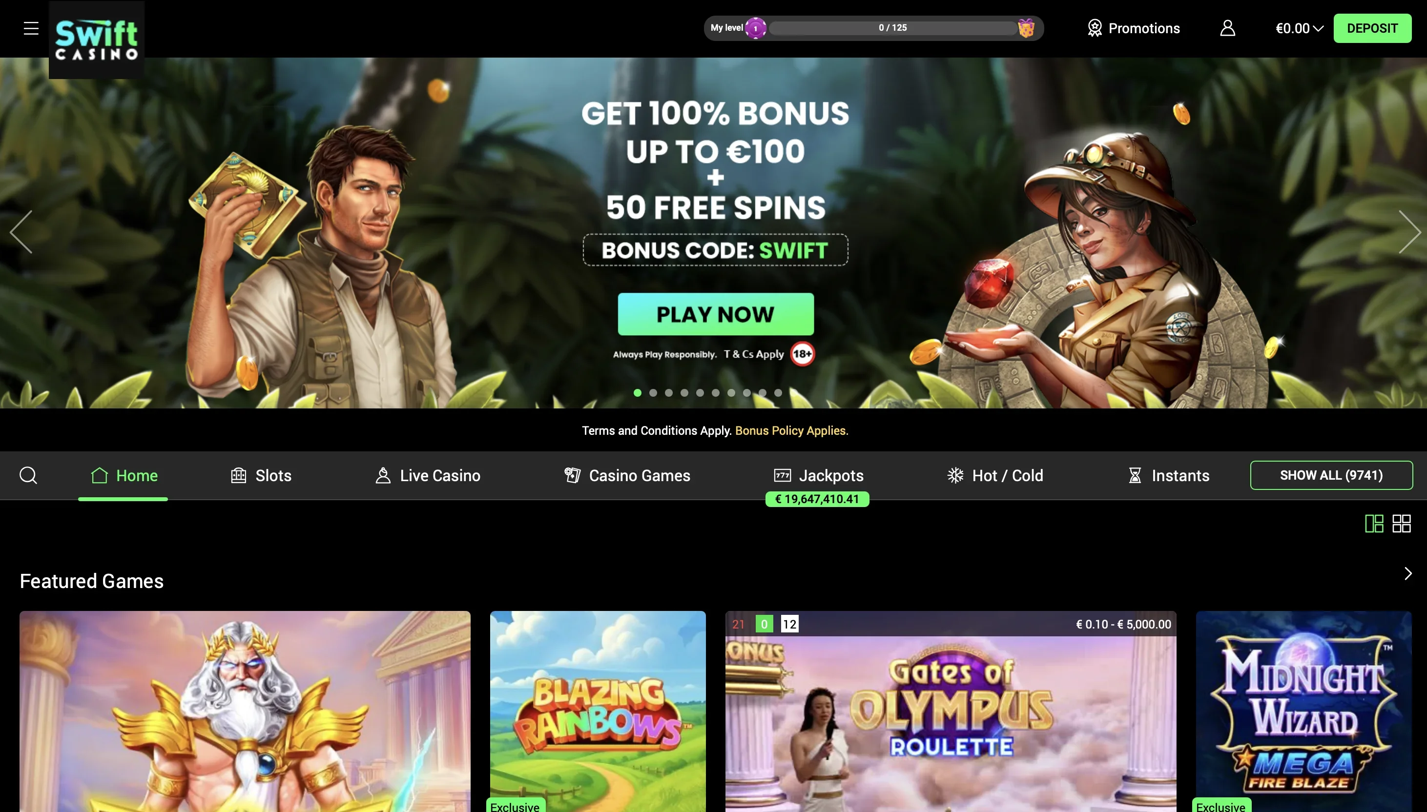 swift casino