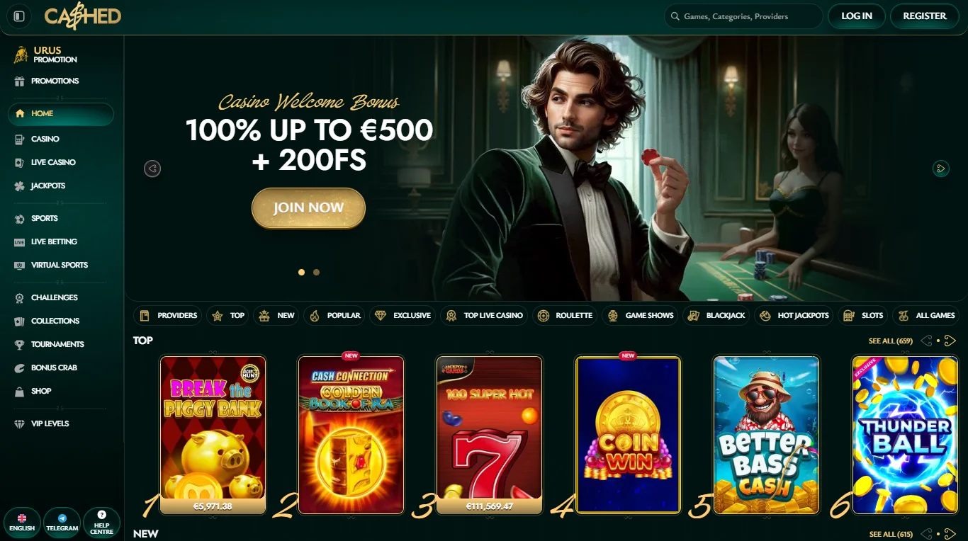 cashed casino
