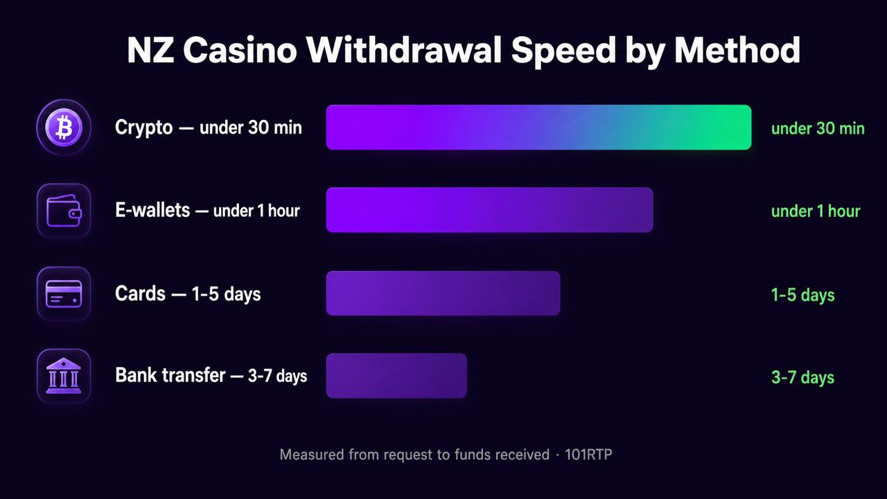 casino withdrawal speed by method