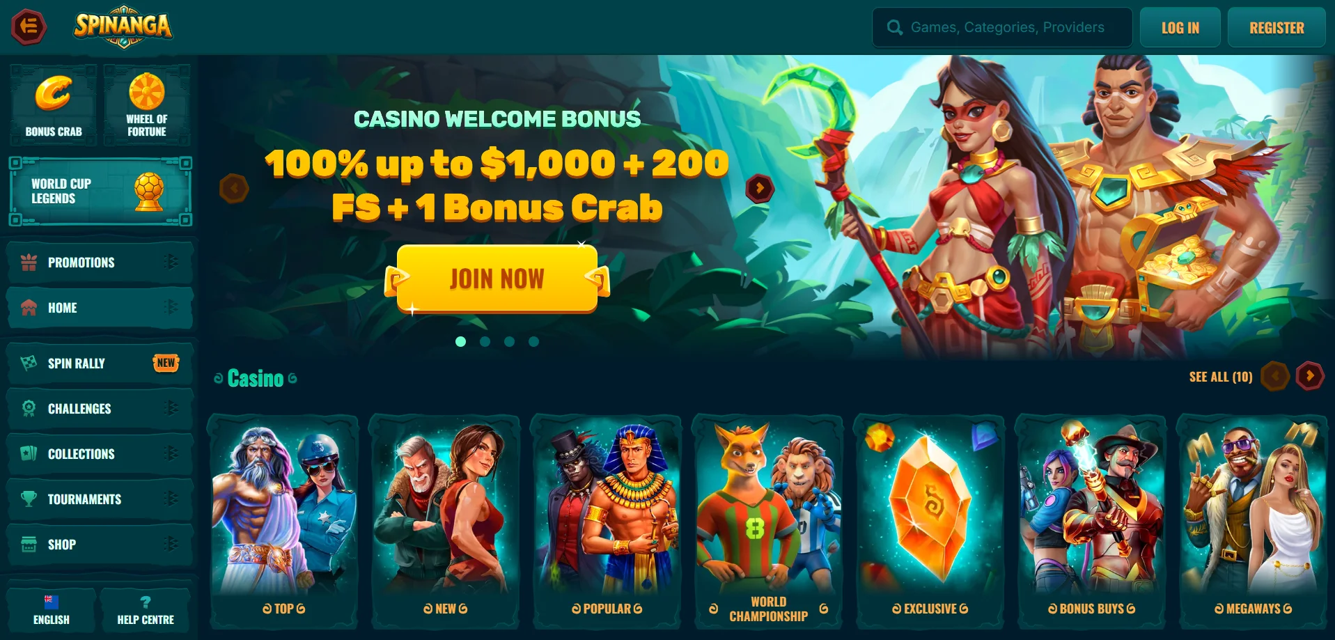 Spinanga Casino Bonuses