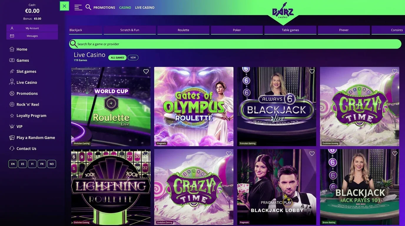 barz casino