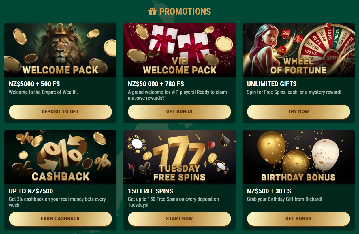 richard casino no deposit bonus