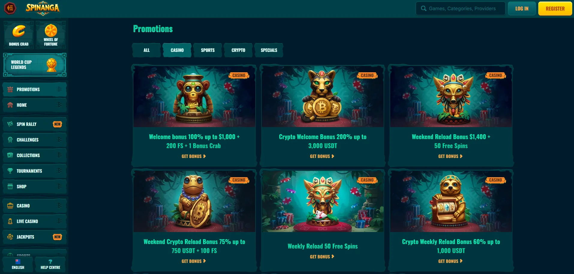 Spinanga Casino VIP Program