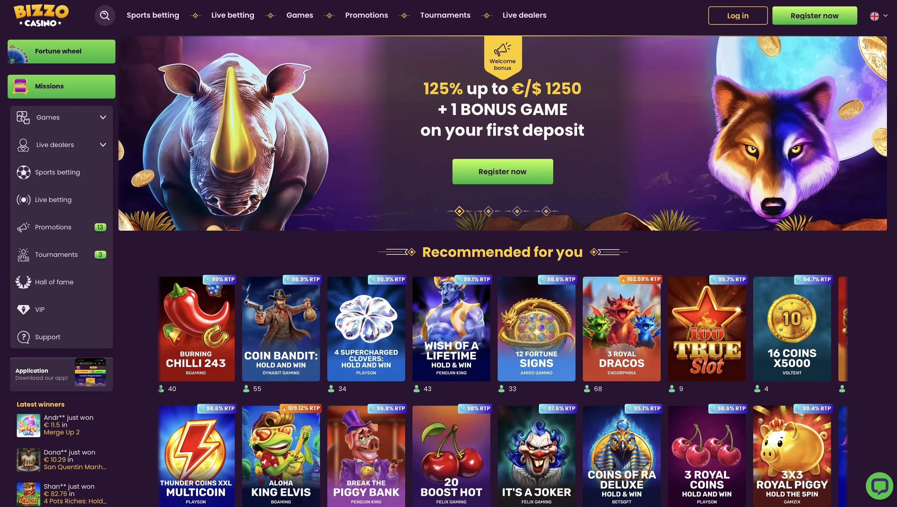 bizzo casino
