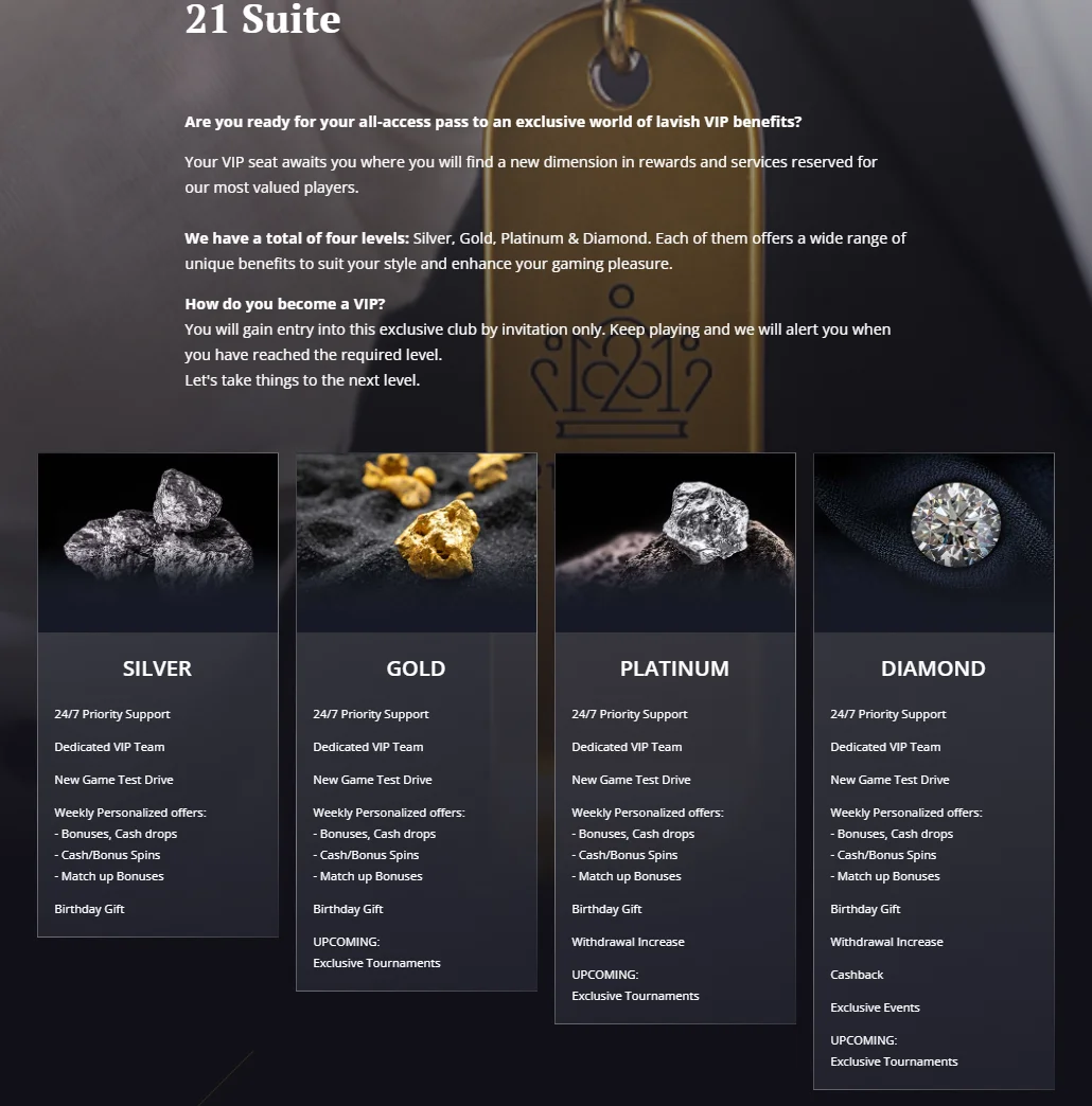 21 casino no deposit bonus